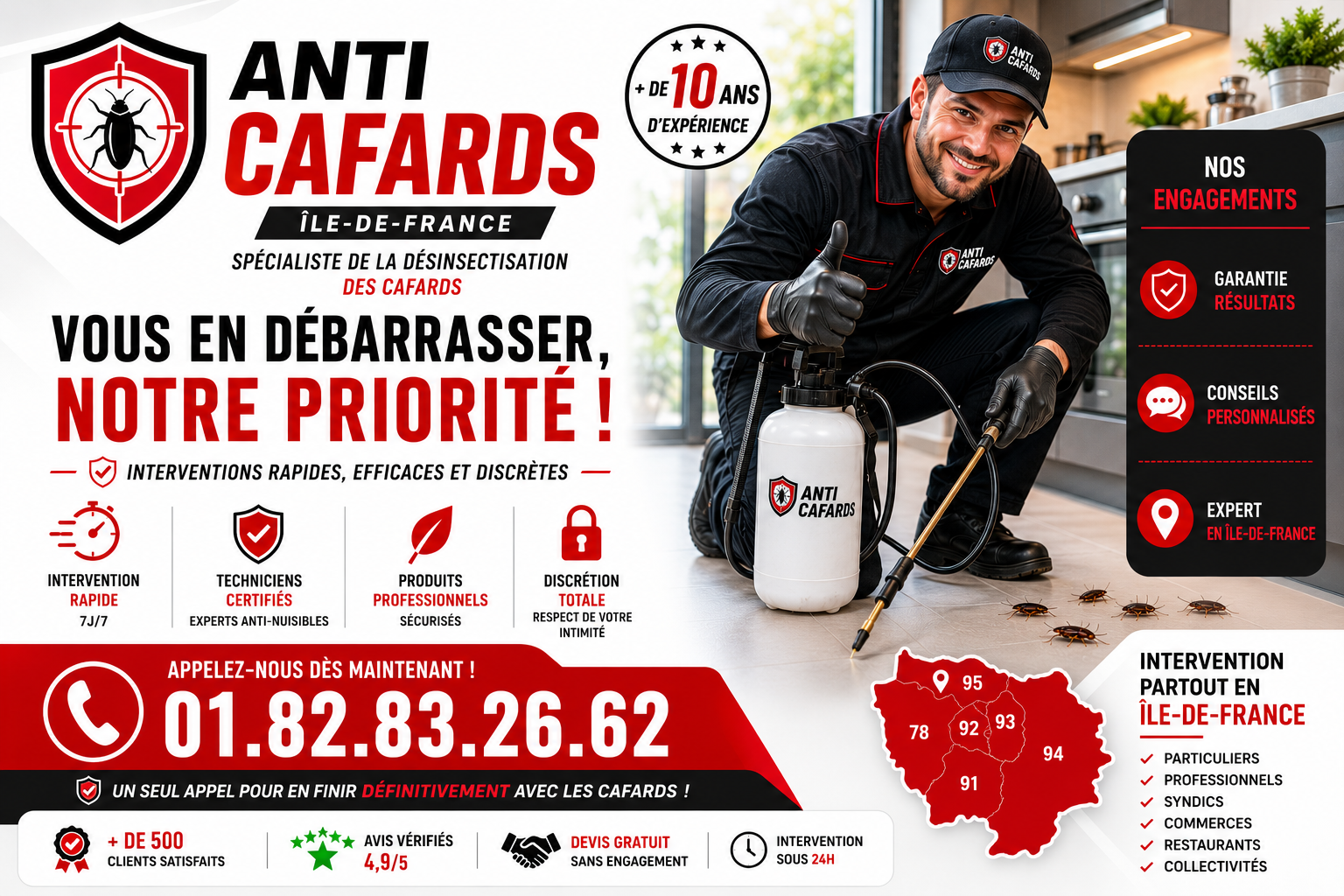 Cafards Saint Cloud